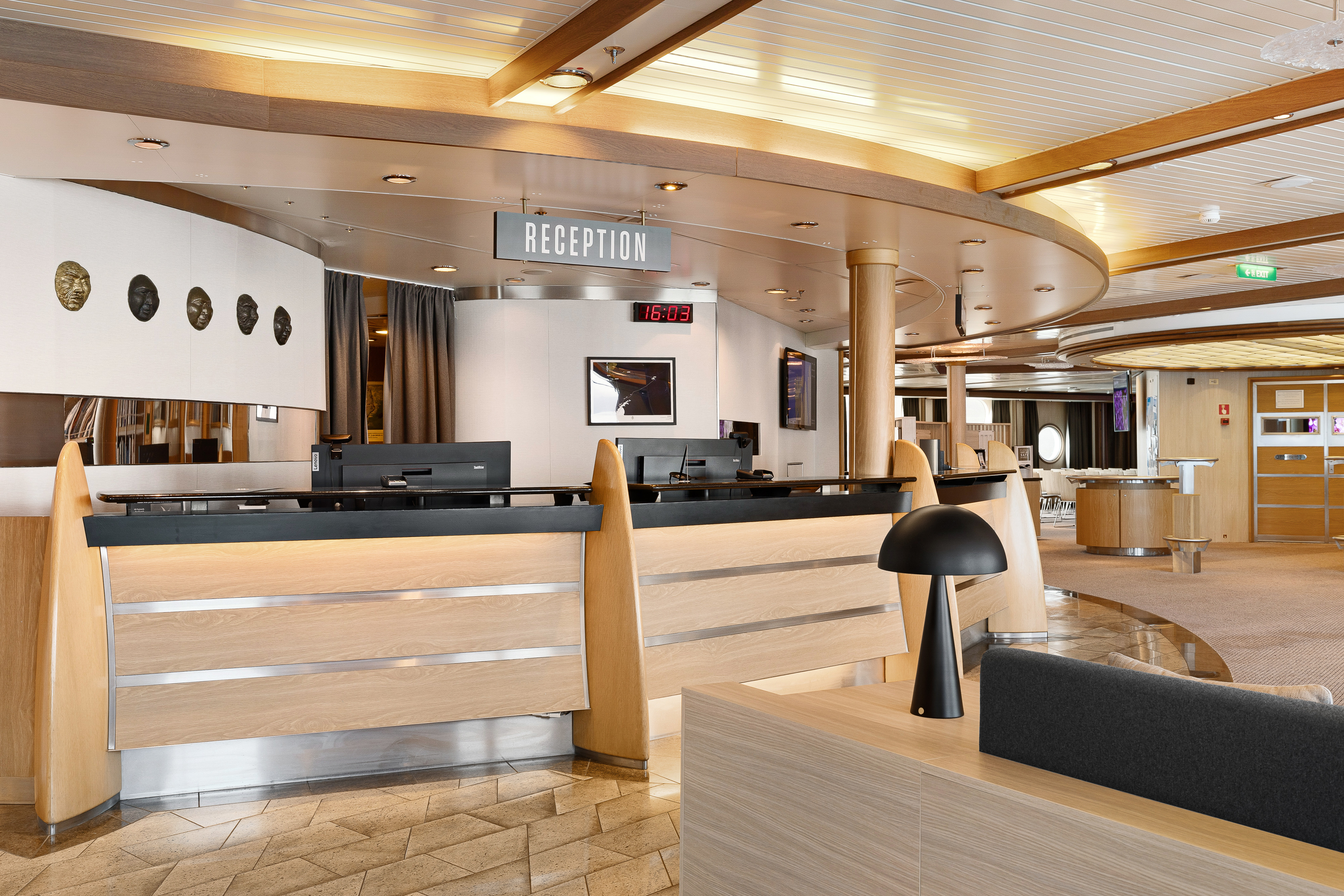 MS Fram - Reception & Expedition Desk